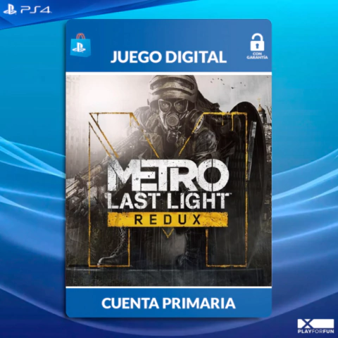 METRO LAST LIGHT REDUX - PS4 DIGITAL - comprar online