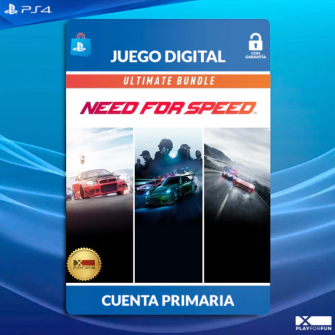 NEED FOR SPEED ULTIMATE PACK: NFS + RIVALS + PAYBACK - PS4 DIGITAL - comprar online