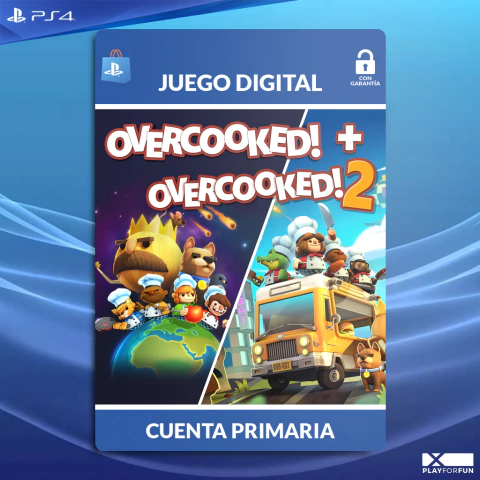 OVERCOOKED! 1 + 2 - PS4 DIGITAL