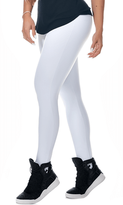Calça Legging Emanna Push Up Branca Lets Gym L571B