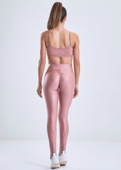CALCA LEGGING FEMININA GLOSSY DARK PINK FCL13673
