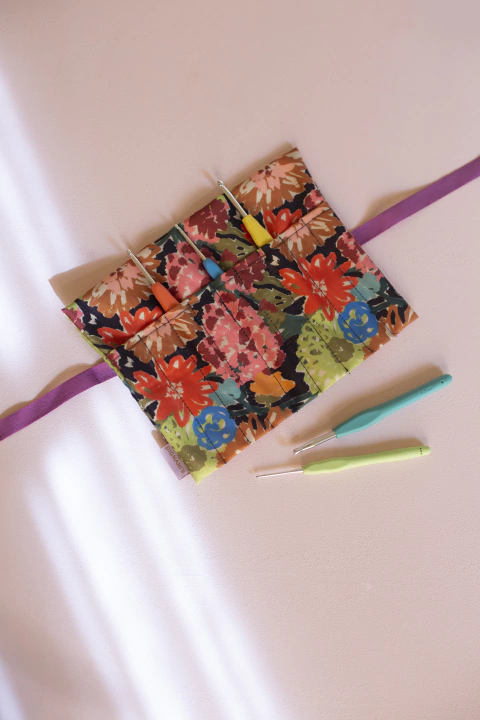 Porta Agujas Crochet Art Negro