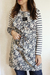 Delantal Magnolias Azul - comprar online