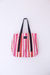 Totebag grande Stripes Rojo y Fucsia - comprar online