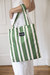 Totebag chica Stripes Verde - comprar online