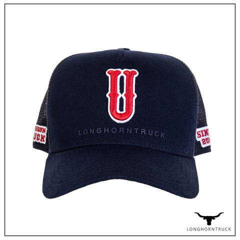 BONÉ LONHORN TRUCK MARINHO LHT 174 "U" - ADESIVO DE BRINDE