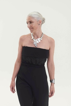 Collar Abstraction V Metallics - Plata - Iskin Sisters