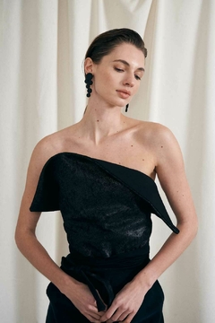 Imagen de Top de cuero - Negro