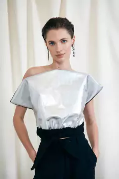 Imagen de Top de cuero - Plata