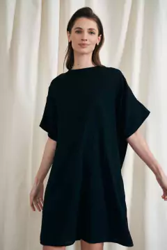 Vestido Oversize Negro - tienda online