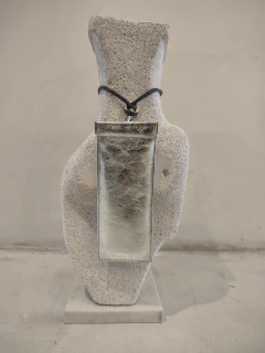 Porta anteojos plata