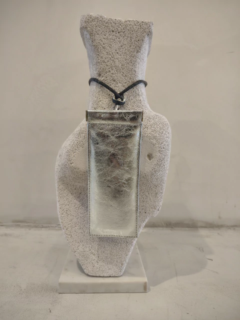 Porta anteojos plata