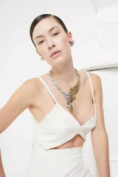 COLLAR EMMA - PLATA Y ORO - tienda online