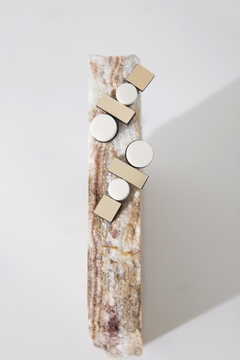 Aros Bauhaus Large Oro & Crudo