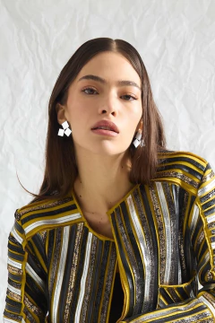 Aros Bauhaus 3 Squares - Plata - Iskin Sisters