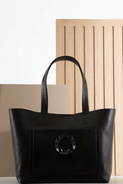 Cartera de Cuero Mies Tote Bag - Negra en internet