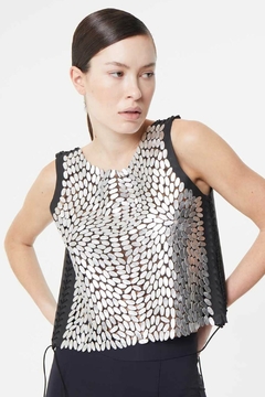 Chaleco de Cuero Emma - Silver - Pre Order - comprar online