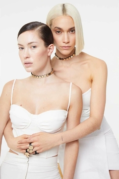 Collar Abstraction Choker Simple - Oro - comprar online