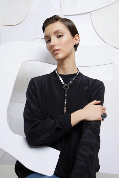 Imagen de Collar Abstraction Y Silver