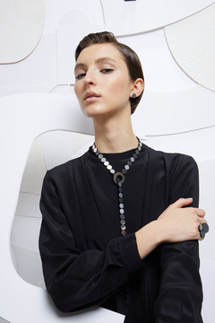 Collar Abstraction Y Silver - Iskin Sisters