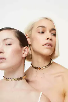 Collar Abstraction Choker Simple - Plata - Iskin Sisters