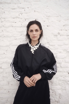 Collar Abstraction V Cuero - Blanco en internet