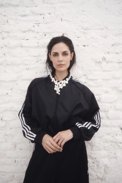 Collar Abstraction V Cuero - Blanco - Iskin Sisters