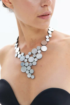 Imagen de Collar Abstraction V Metallics - Plata