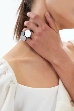 Anillo Abstraction 3 Circles