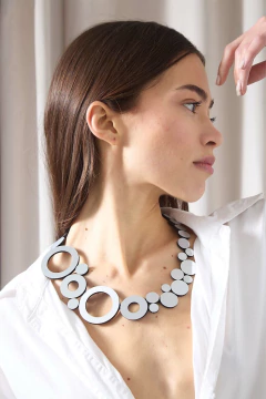 Collar Abstraction New - Plata - Iskin Sisters