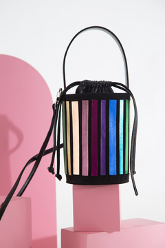 Cartera de Cuero Rainbow Bucket - Rainbow