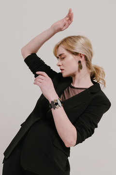 Imagen de Brazalete Iris - Plata/Oro/Negro