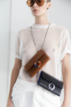 Mini cartera Mies Leather Bag- Negra (Billetera) en internet