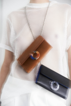 Mini cartera Mies Leather Bag- Negra (Billetera) - Iskin Sisters