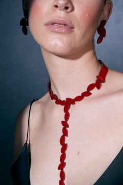 Collar Kate Leaves Y - Rojo en internet