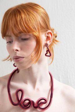 Collar Life Love - Burdeos en internet