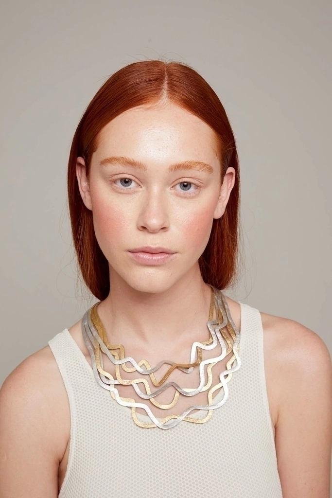 Collar Curves Duo - Plata & Oro thumbnail 3