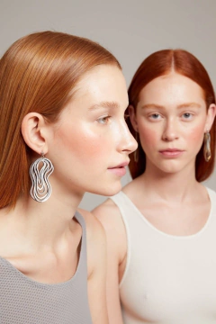 Aros Curves Duo - Plata - comprar online