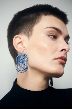 Aros Curves Duo - Azul - comprar online