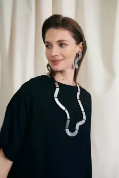 Imagen de Collar Mies Wave Long - Plata