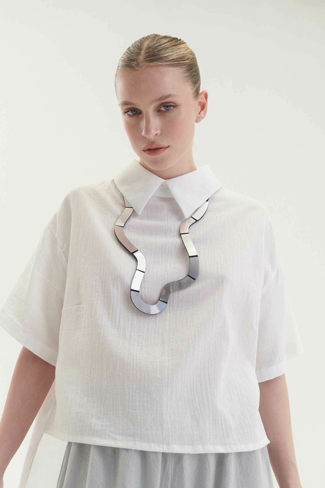 Collar Mies Wave Long - Plata thumbnail 2