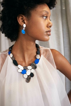 Aros Organic Reflection - Plata/Peltre/Azul en internet