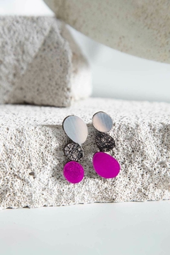 Aros Organic Reflection - Plata/Peltre/Fuchsia