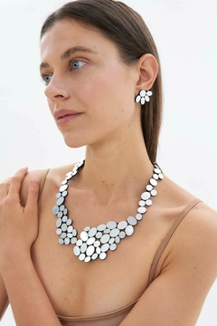 Collar Organic Reflections Large - Plata