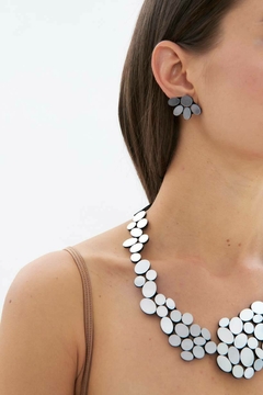 Collar Organic Reflections Large - Plata - Iskin Sisters