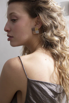 Aros Pixel Square Clip-On - tienda online