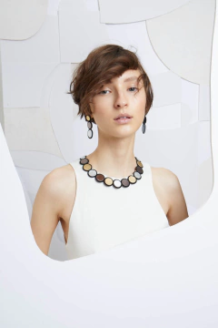 Collar Rainbow Metallics - de Cuero y Gamuza - tienda online