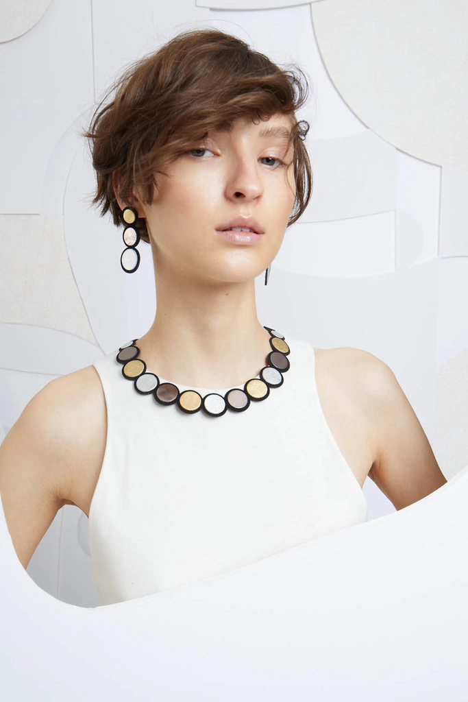 Collar Rainbow Metallics - De Cuero Y Gamuza thumbnail 3