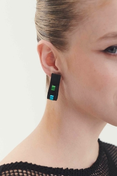 Aros Rainbow Threads Small - Negro + Cool Colors