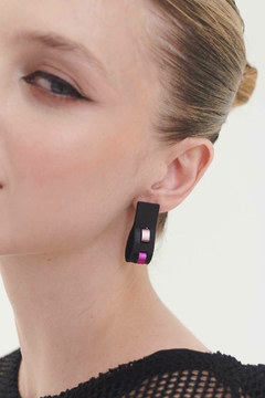 Aros Rainbow Threads Small - Negro + Warm Colors - comprar online